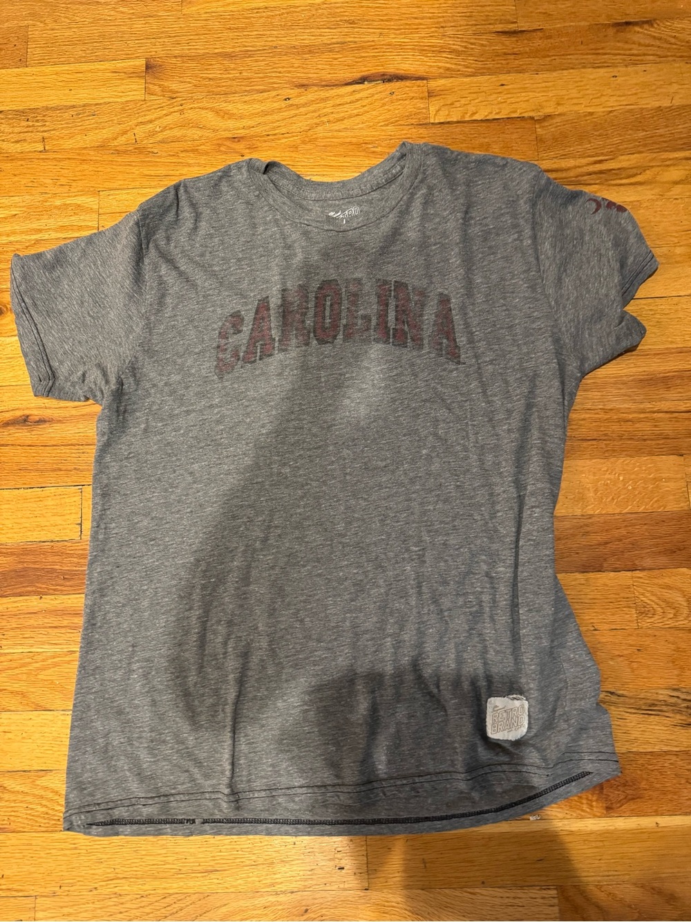 The Original Retro Brand Men’s Large grey Carolina t shirt